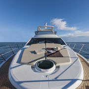Azimut-Flybridge-54-Front-View-with-backrest-up